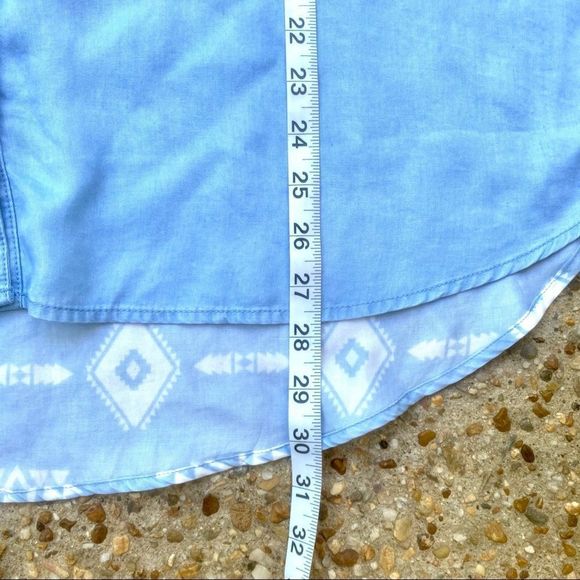 Per Se 100% Tencel High Low Button Shirt 1X - Picture 4 of 8